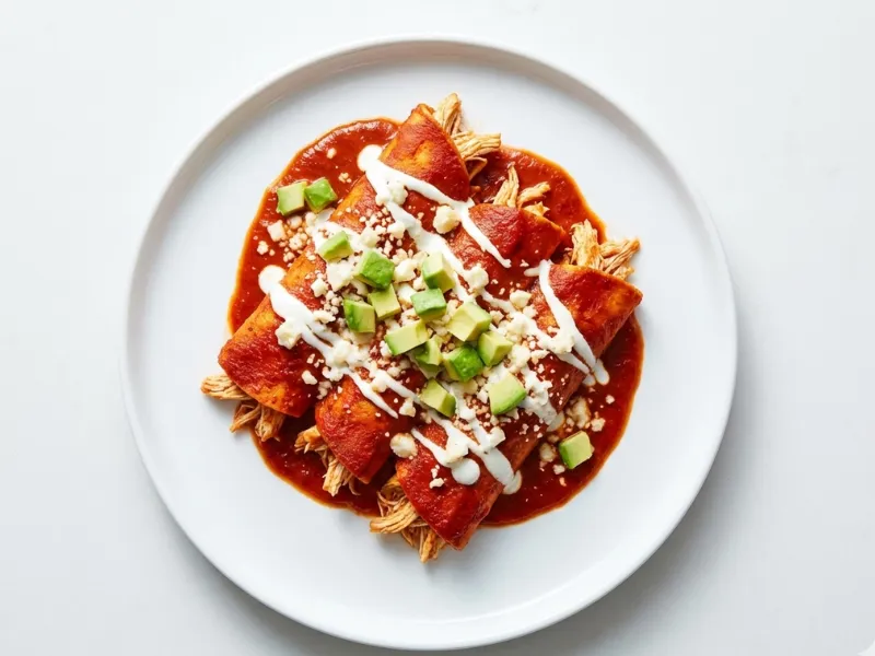 Red Sauce Enchiladas